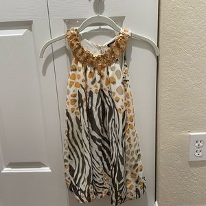 Zunie sparkle animal print dress size 6